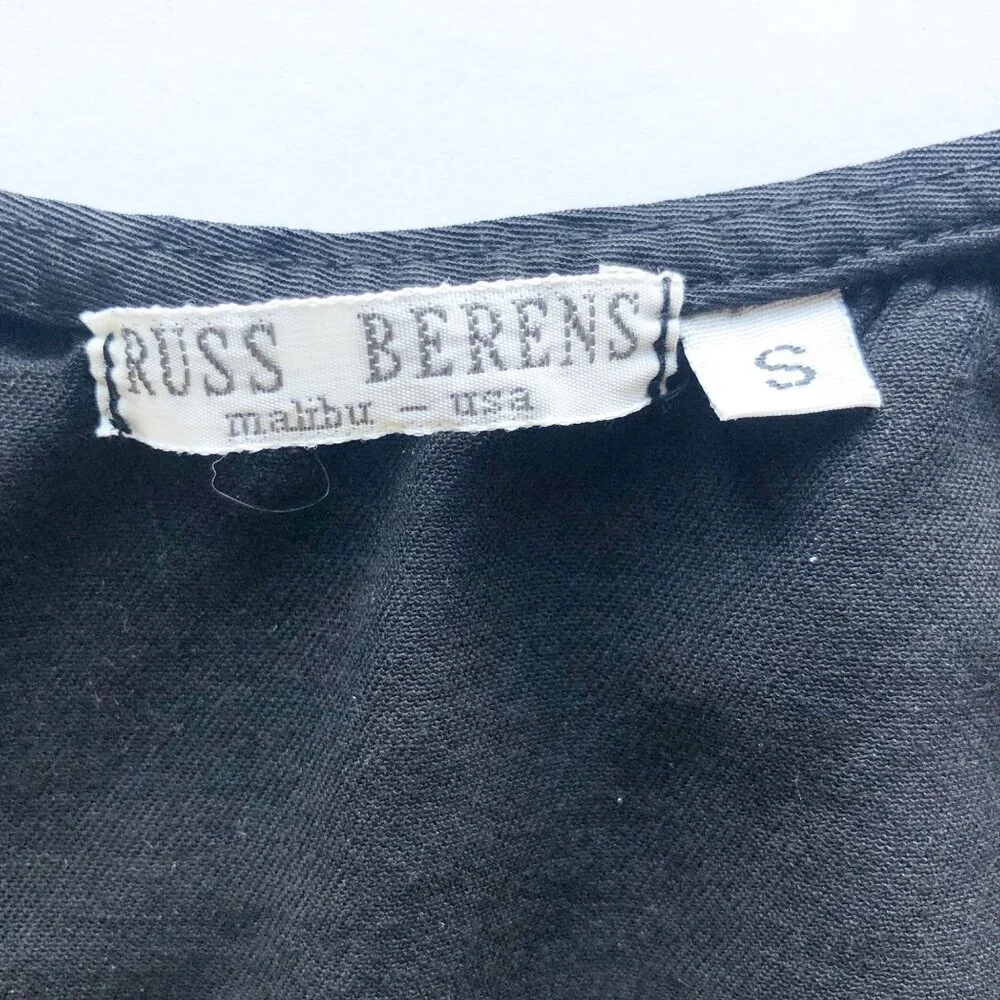 Russ Berens Vintage Black Sleeveless Maxi Dress Womens Small - Picture 5 of 7